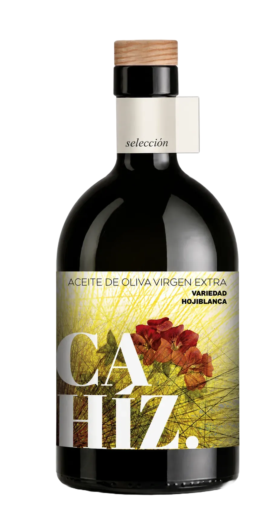 Botella premium de CAHÍZ, aceite de oliva virgen extra de la variedad Hojiblanca, 500 ml